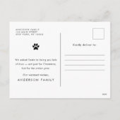 メリークリスマスペおもしろいッモダントのカスタム写真 シーズンポストカード (裏面)