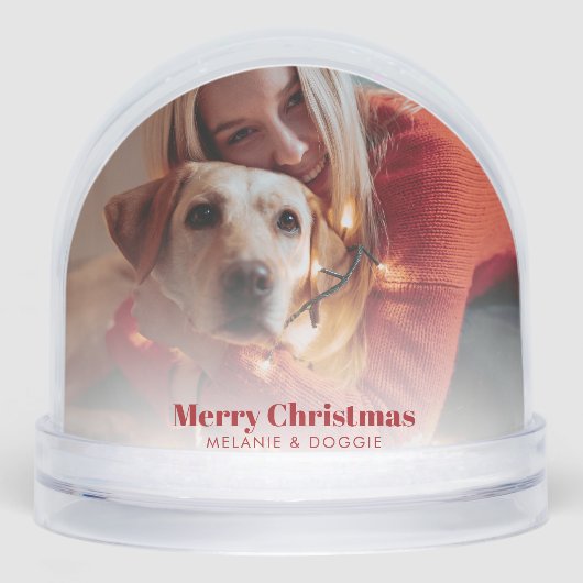 メリークリスマスペットと家族の写真のカスタム (正面)