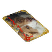 メリークリスマスペットの写真 マグネット (右側)