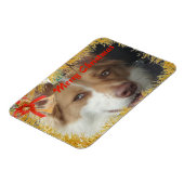 メリークリスマスペットの写真 マグネット (左側)