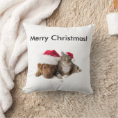 メリークリスマスペット写真|サイズ|のカスタム クッション (ブランケット)