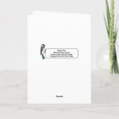 メリークリスマスペパーミンツ5x7グリーティングカード カード (裏面)