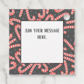 メリークリスマスペパーミントキャンディカネススノーフレーク フェイバータグ (裏面)