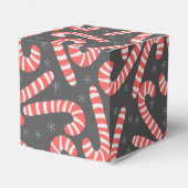 メリークリスマスペパーミントキャンディカネススノーフレーク フェイバーボックス (裏面サイド)