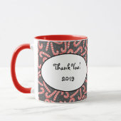 メリークリスマスペパーミントキャンディカネススノーフレーク マグカップ (左)