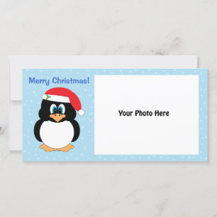メリークリスマスペンギンの写真カード シーズンカード