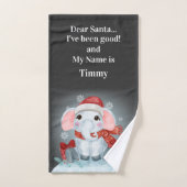 メリークリスマスペンギン子供へバスタオルセット バスタオルセット (ハンドタオル)