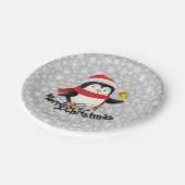 メリークリスマスペンギン紙プレート ペーパープレート (アングル)