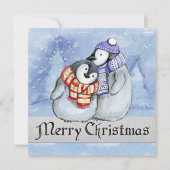 メリークリスマスペンギン カード (正面)