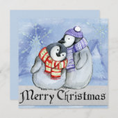 メリークリスマスペンギン シーズンカード (正面/裏面)