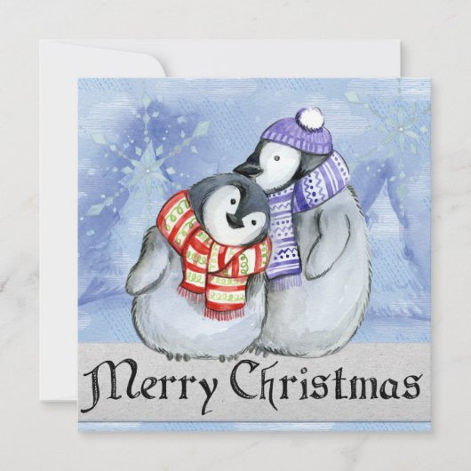 メリークリスマスペンギン シーズンカード (正面)