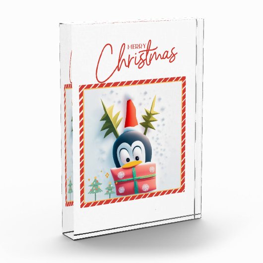 メリークリスマスペンギン フォトブロック (左)