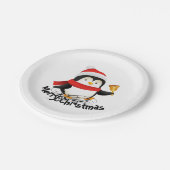 メリークリスマスペンギン ペーパープレート (アングル)