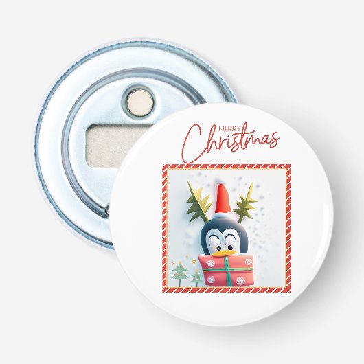 メリークリスマスペンギン 栓抜き (正面)