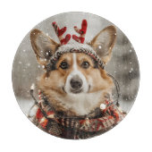 メリークリスマスペンブロークウェルシュコーギー犬 カッティングボード (正面)