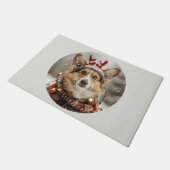 メリークリスマスペンブロークウェルシュコーギー犬 ドアマット (アングル)
