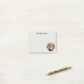 メリークリスマスペンブロークウェルシュコーギー犬 ポストイット (デスク上)