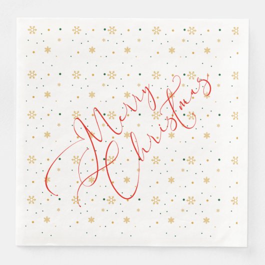 メリークリスマスペーパーナプキン (正面)