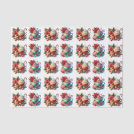 メリークリスマスホットココアとクッキー 薄葉紙