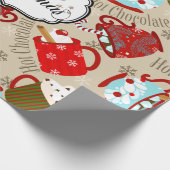 メリークリスマスホットココアラッピング紙 ラッピングペーパー (角)
