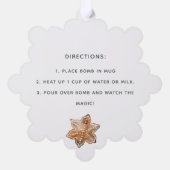 メリークリスマスホットチョコレート オーナメントカード (裏面)