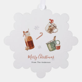 メリークリスマスホットチョコレート オーナメントカード