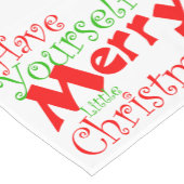 メリークリスマスホリディタブルナーを持つ ショートテーブルランナー (コーナー)