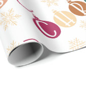 メリークリスマスホリデイオーナメント ラッピングペーパー (ロールコーナー)