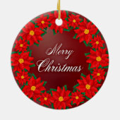 メリークリスマスホリデイリース セラミックオーナメント (裏面)
