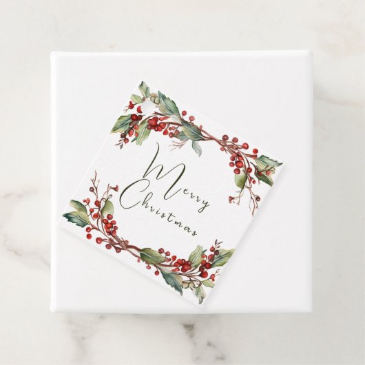 メリークリスマスホリデイリース フェイバータグ (インサイチュ)