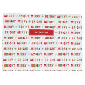 メリークリスマスホリデイ抱き枕 ラージペーパーバッグ (裏面)