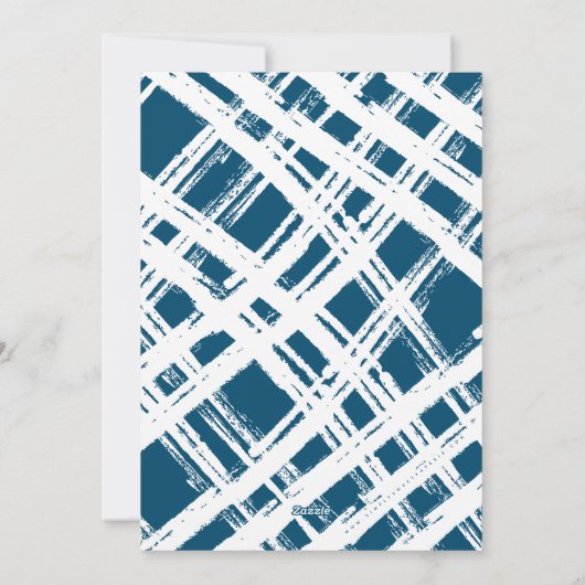 メリークリスマスホリデーかわいいフェスティバルキラキラ青 シーズンカード (裏面)