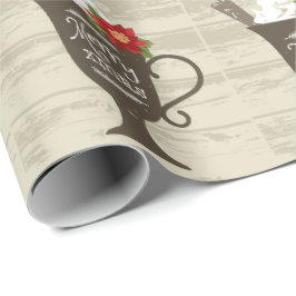 メリークリスマスホリデーアイスクリーム ラッピングペーパー