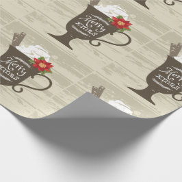 メリークリスマスホリデーアイスクリーム ラッピングペーパー