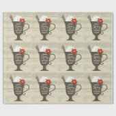 メリークリスマスホリデーアイスクリーム ラッピングペーパー (フラット)