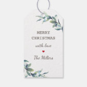 メリークリスマスホリデーウィンターベリー ギフトタグ (裏面)