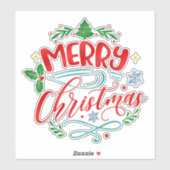 メリークリスマスホリデーウィンター シール (シート)