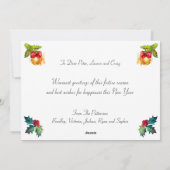 メリークリスマスホリデーウォーターカラーフレーム シーズンカード (裏面)