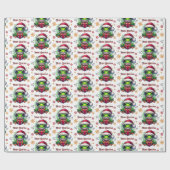 メリークリスマスホリデーカエル ラッピングペーパー (フラット)