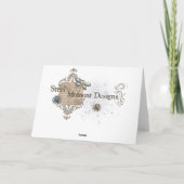 メリークリスマスホリデーカードレッド。金ゴールドホワイト1 シーズンカード (裏面)