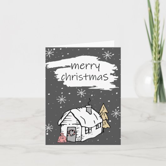 メリークリスマスホリデーカード カード (正面)