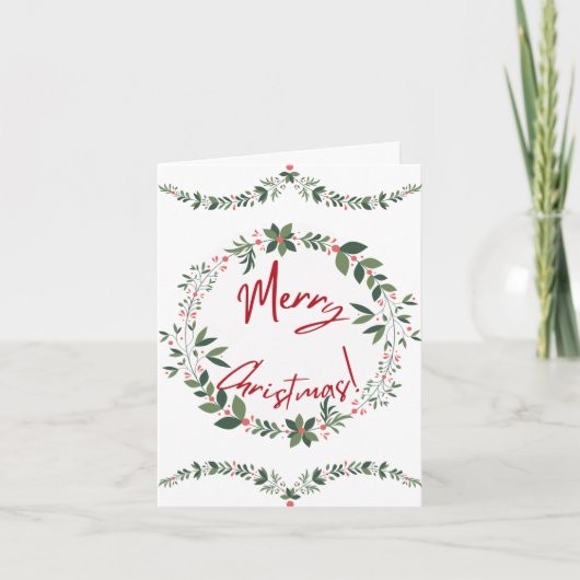 メリークリスマスホリデーカード シーズンカード (正面)