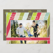 メリークリスマスホリデーカード シーズンカード (正面/裏面)