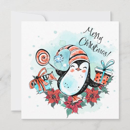 メリークリスマスホリデーカード シーズンカード (正面)