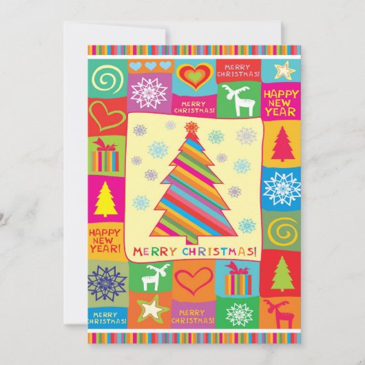 メリークリスマスホリデーカード シーズンカード (正面)