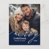 メリークリスマスホリデーカード シーズンポストカード (正面)