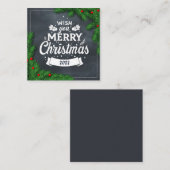 メリークリスマスホリデーカード スクエア名刺 (正面/裏面)