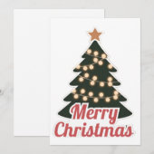 メリークリスマスホリデーカード：喜ばしい新しいモデル シーズンカード (正面/裏面)