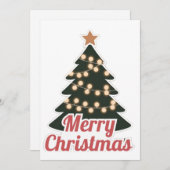 メリークリスマスホリデーカード:喜ばしい新しいモデル シーズンカード (正面/裏面)