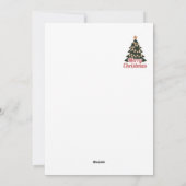 メリークリスマスホリデーカード:喜ばしい新しいモデル シーズンカード (裏面)